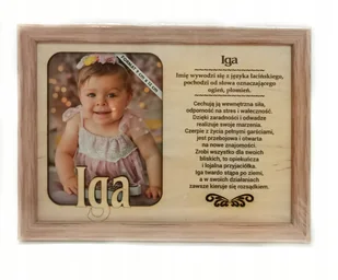 Ramka na zdjęcie IGA urodziny imieniny baby shower - Ramki na zdjęcia - miniaturka - grafika 1