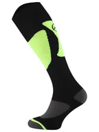 Skarpetki męskie - Skarpety SKI SOCKS na narty i deskę, kolekcja Winter Comfort - Czarno-zielony 39-42 - miniaturka - grafika 1