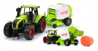 Zabawki zdalnie sterowane - TRAKTOR Z PRASĄ DO SŁOMY CIĄGNIK ZDALNIE STEROWANY 1:24 RC POJAZDY ROLNICZE - miniaturka - grafika 1