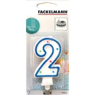 Dekoracje domu - Fackelmann Świeczka urodzinowa cyfra 2 dwójka 52578 52578 - miniaturka - grafika 1