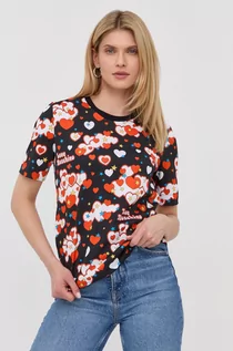 Koszulki i topy damskie - Love Moschino t-shirt bawełniany kolor czarny - grafika 1