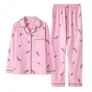 damska PIŻAMA rozpinana KOMPLET koszula i spodnie do szpitala sanatorium XL - Piżamy damskie damska PIŻAMA rozpinana KOMPLET koszula i spodnie do szpitala sanatorium XL - Piżamy damskie - miniaturka - grafika 1