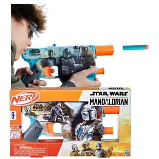 Nerf Star Wars The Mandalorian Pistolet + 12 Strzałek F9834 - Zabawki militarne - miniaturka - grafika 1