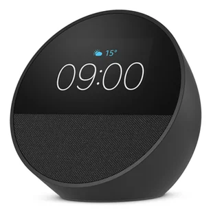 AMAZON ECHO SPOT 2024 OROLOGIO NERO - DARMOWY PACZKOMAT OD 599zł - Głośniki przenośne - miniaturka - grafika 1