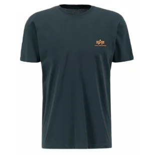 Koszulka Alpha Industries Small Logo Basic 188505 353 - Dark Petrol RATY 0% | PayPo | GRATIS WYSYŁKA | ZWROT DO 100 DNI - Odzież taktyczna i umundurowanie - miniaturka - grafika 1