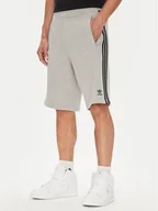 Spodenki męskie - adidas Szorty sportowe adicolor 3-Stripes JY1381 Szary Regular Fit - miniaturka - grafika 1