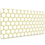 Podkładki na biurko - Mata ochronna z nadrukiem Plaster miodu 100x50 cm, Dywanomat - miniaturka - grafika 1
