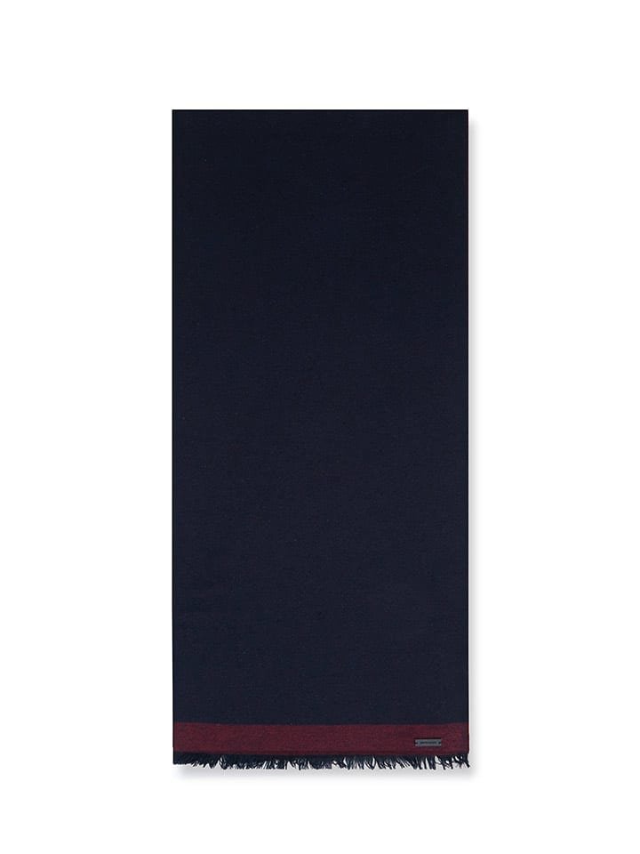 Pierre Cardin Szal w kolorze granatowo-czerwonym - 180 x 38 cm
