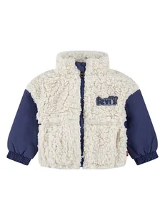 Levi's Kids Kurtka pluszowa w kolorze granatowo-białym - Bluzy i sweterki niemowlęce - miniaturka - grafika 1
