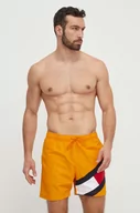 Stroje kąpielowe - Tommy Hilfiger szorty kąpielowe kolor pomarańczowy - miniaturka - grafika 1