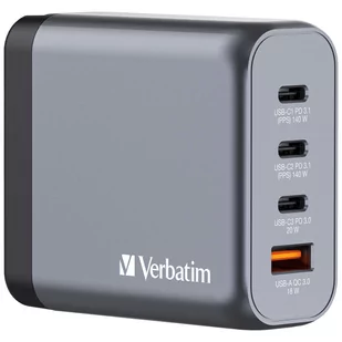 Verbatim GNC-140 GaN Charger 140W with - Ładowarki do telefonów - miniaturka - grafika 1