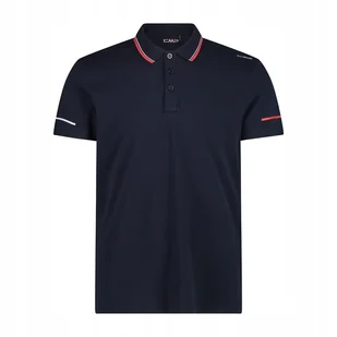 Koszulka męska Cmp Polo Black Blue 48 - Koszulki męskie - miniaturka - grafika 1