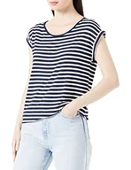 Koszulki i topy damskie - TOM TAILOR koszulka damska ze wzorem, 32703 - Navy Offwhite Stripe, XL - miniaturka - grafika 1