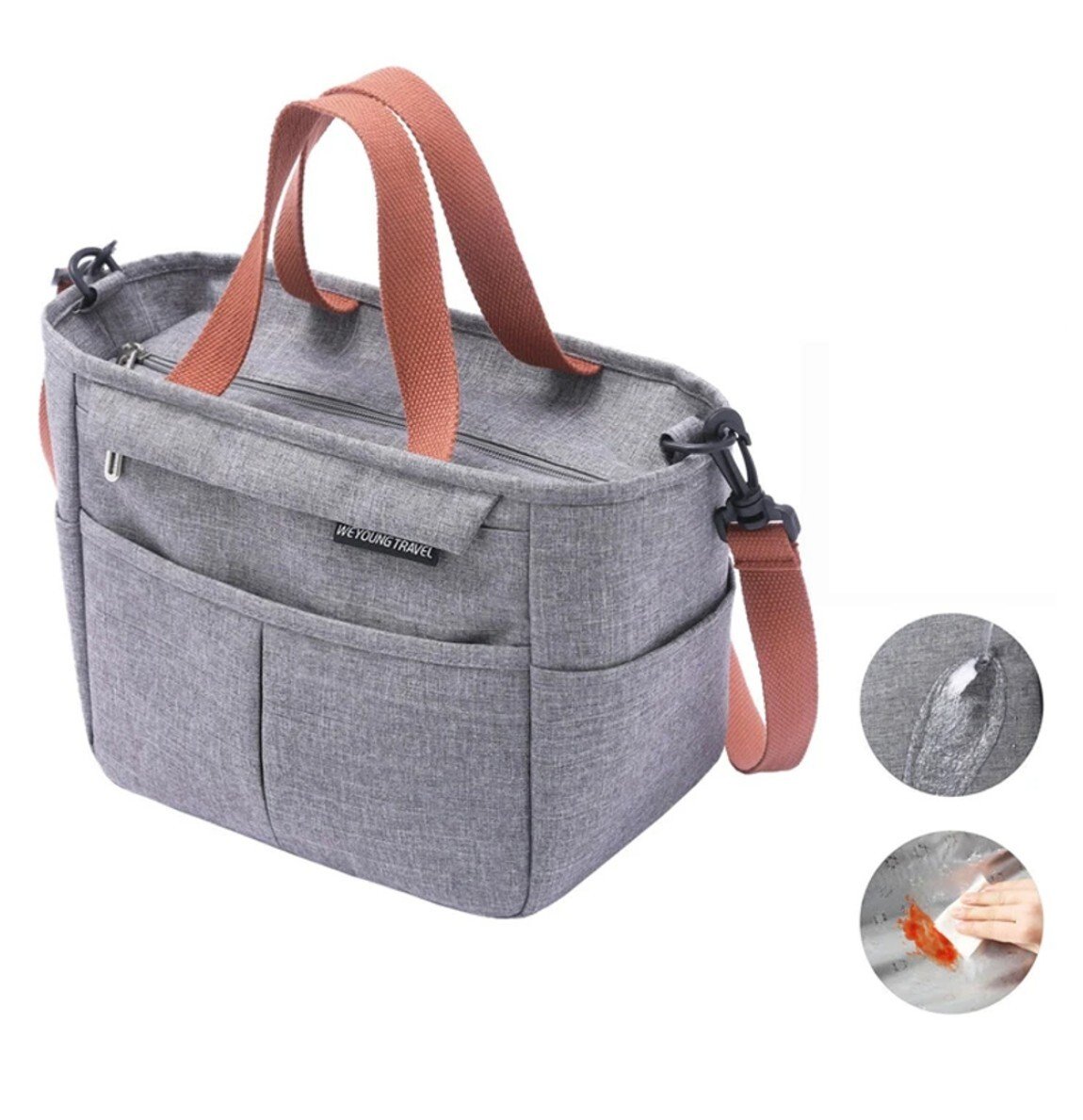 Lunchbox - termiczny - w podróży - praktyczny - izolowany - stylowy - przestronny -