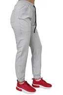 Spodnie damskie - Joggery medyczne szare casual premium roz. XXL - miniaturka - grafika 1