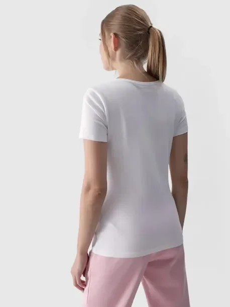 Koszulka Damska 4f T-shirt Slim Podkoszulek Sportowa Na Co Dzień