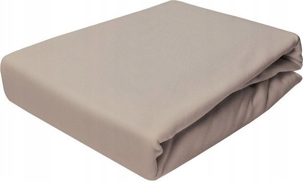 Prześcieradło Jersey Z Gumką 180X220 Cappuccino