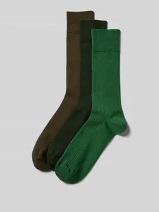Skarpety z fakturowanym wzorem w zestawie 3 szt. - Skarpetki męskie - miniaturka - grafika 1