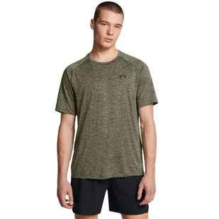 Męska koszulka treningowa UNDER ARMOUR Tech 2.0 SS Tee - oliwkowa/khaki - Koszulki sportowe męskie - miniaturka - grafika 1