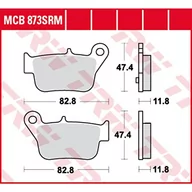 Tarcze hamulcowe - TRW KFZ Ausruestung GmbH) KFZ Ausruestung GmbH) MCB873SRM MCB873SRM - miniaturka - grafika 1