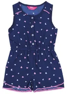 Kombinezony dla dzieci - Granatowy kombinezon w motyle 5-6 lat 116 cm - miniaturka - grafika 1