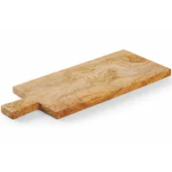 Deski do krojenia - Deska do serwowania wędlin serów przekąsek z drewna oliwnego 480 x 190 mm - miniaturka - grafika 1