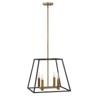 Lampy sufitowe - Lampa wisząca Fulton - kolor brązowy - HK/FULTON/4P - miniaturka - grafika 1