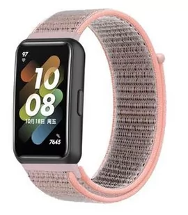 Opaska Pasek Bransoleta Nylon Huawei Band 7 Pudrowa - Akcesoria do smartwatchy - miniaturka - grafika 1