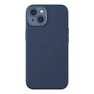 Baseus Zestaw ochronny Liquid Silica etui i szkło hartowane do iPhone 14 (niebieski) - Etui i futerały do telefonów - miniaturka - grafika 1