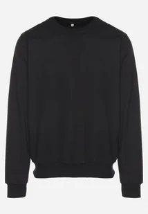 Czarna Bluza z Bawełną i Ściągaczami Asallo - Bluzy męskie - miniaturka - grafika 1