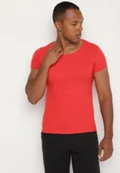 Koszulki i topy damskie - Czerwony Klasyczny T-shirt z Bawełny Fodena - miniaturka - grafika 1