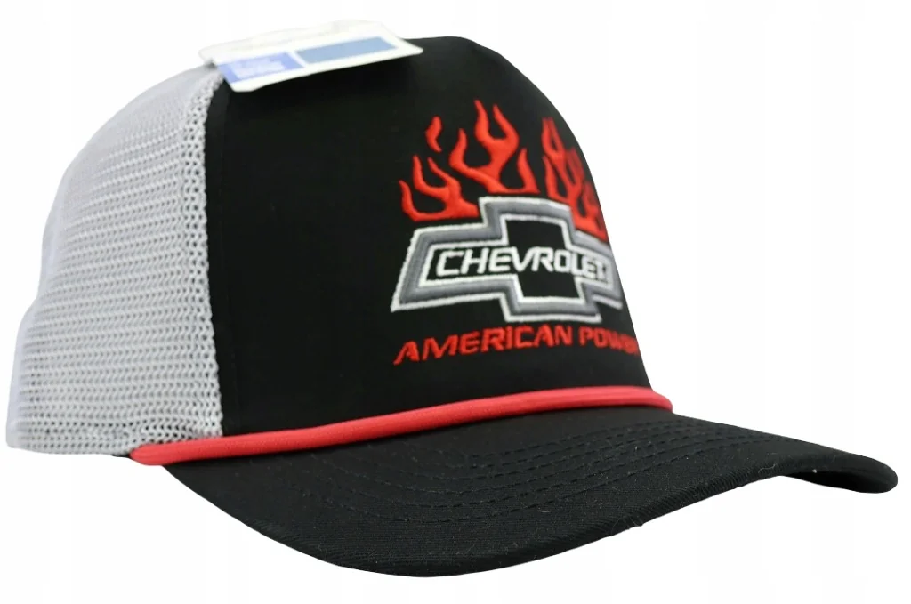 Czapka z daszkiem męska młodzieżowa Samochód Chevrolet 54-59cm Haft Trucker