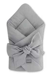 Rożek Niemowlęcy Muślinowy Dark Grey Sleepee - Rożki i beciki - miniaturka - grafika 1