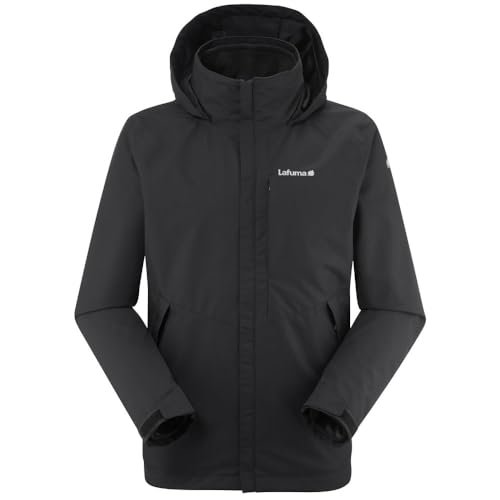 Lafuma - Kurtka męska ACCESS 3 w 1 - Odpinany polar - Kurtka ochronna - Turystyka - Czarna
