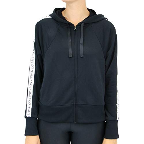 Nike koszulka damska W Nk Dry Get Fit Flc Hd Fz Jdi z długim rękawem czarny/biały XXL