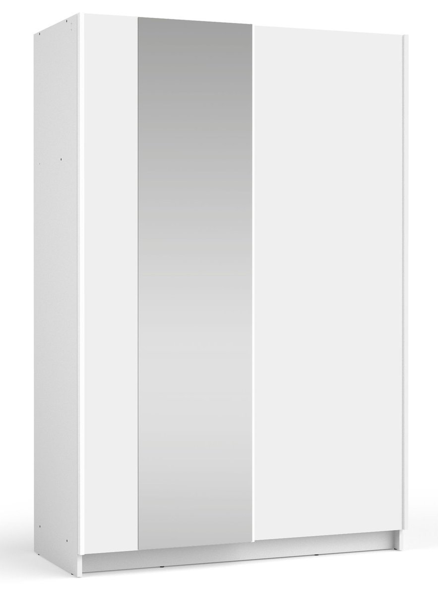 Szafa Przesuwna Fiaso Dwudrzwiowa Z Lustrem 120 Cm Biała