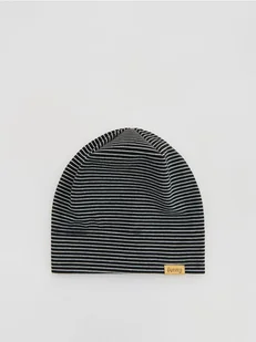 Reserved - Czapka w paski - czarny - Czapki damskie - miniaturka - grafika 1