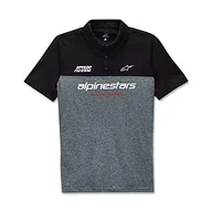 Koszulki męskie - Alpinestars Męska koszulka polo Paddock Czarny/ciemny wrzosowy XXL 1213-41200 - miniaturka - grafika 1