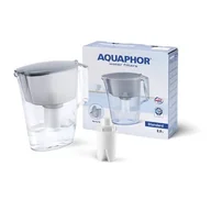 Dzbanki filtrujące - Dzbanek filtrujący Aquaphor Standard 2,5 l z wkładem B15 szary - miniaturka - grafika 1