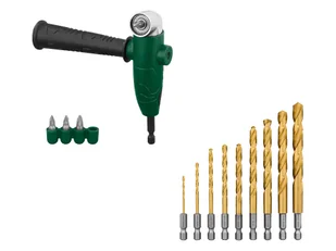 PARKSIDE® Uchwyt kątowy do bitów i zestaw wierteł - Wiertła - miniaturka - grafika 1