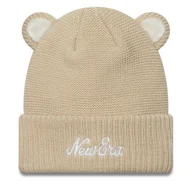 Czapki dla dzieci - Czapka New Era Teddy Bear Ears Cuff Knit Beanie 60580874 Beżowy - miniaturka - grafika 1