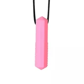 Zabawki sensoryczne - Gryzak Logopedyczny Terapeutyczny Diamencik Różowy - miniaturka - grafika 1