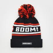 Reserved - Czapka beanie z pomponem - Czarny