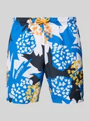 Kąpielówki męskie - Spodenki kąpielowe z elastycznym pasem i tunelem - miniaturka - grafika 1