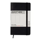 Notesy i bloczki - Leuchtturm, Notes Pocket, 121 stron, kropki, czarny - miniaturka - grafika 1