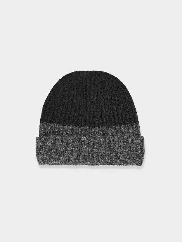 Czapka zimowa męska 4F 4FAW23ACAPM308-20S Czarny