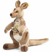 Maskotki i pluszaki - Steiff Kango kangaroo with baby 064623 - miniaturka - grafika 1