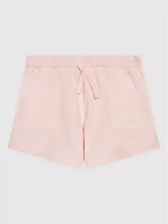 Spodnie i spodenki dla dziewczynek - Guess Szorty sportowe J2GD01 KB4O0 Różowy Regular Fit - grafika 1