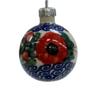 Bombki - Ceramiczna bombka mała Ceramika Bolesławiec - miniaturka - grafika 1