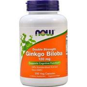 Układ moczowy i płciowy - Ginkgo Biloba 120mg 200 kapsułek NOW FOODS - miniaturka - grafika 1